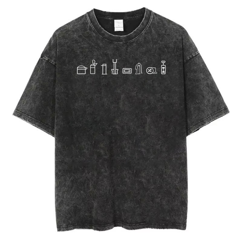 Tee Graphic Print - Coffee Maker Tools Graphic T Shirt