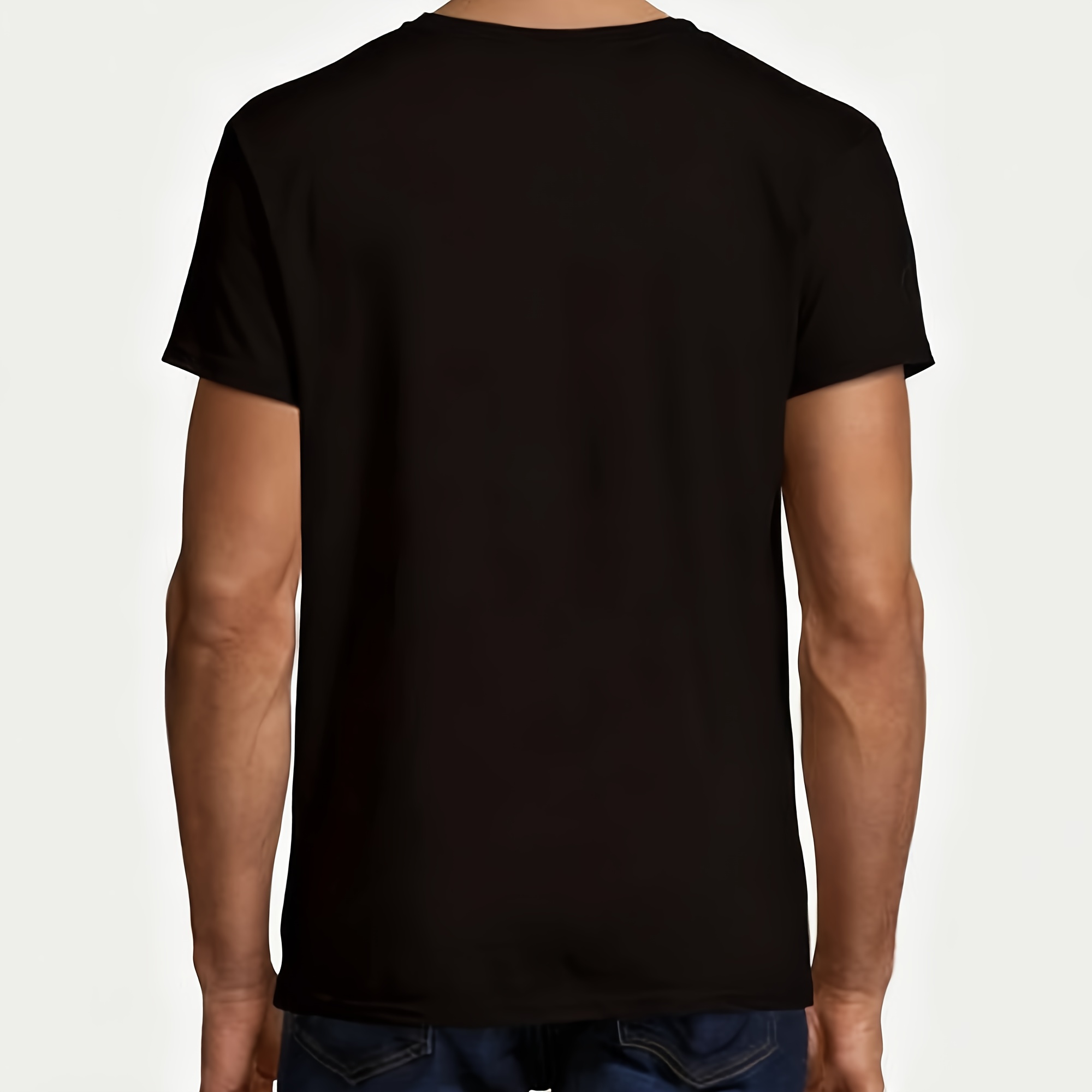 Men's Fashion Graphic Short-Sl - Tee Graphic Print ulasan dan harga