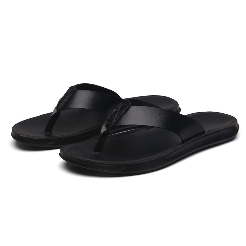 38-47 New Italian Leather Flip - Flip Flop Leather Men ulasan dan harga