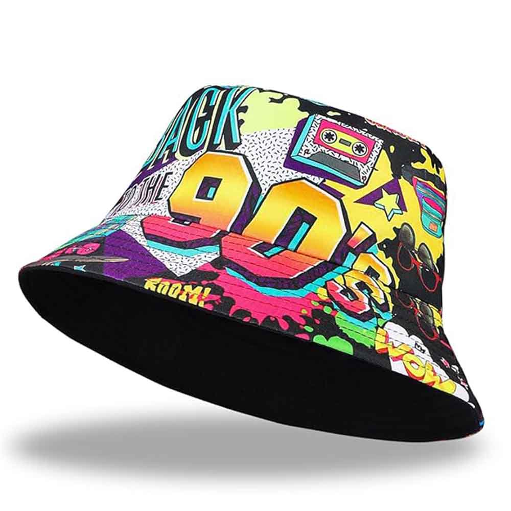 Retro 80 90s vintage Bucket Ha - Packable Hat Nylon ulasan dan harga
