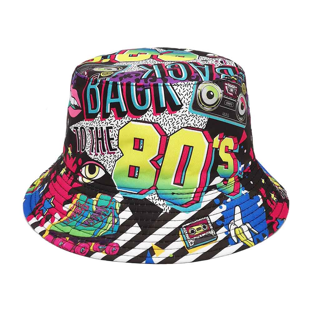 Retro 80 90s vintage Bucket Ha - Packable Hat Nylon ulasan dan harga