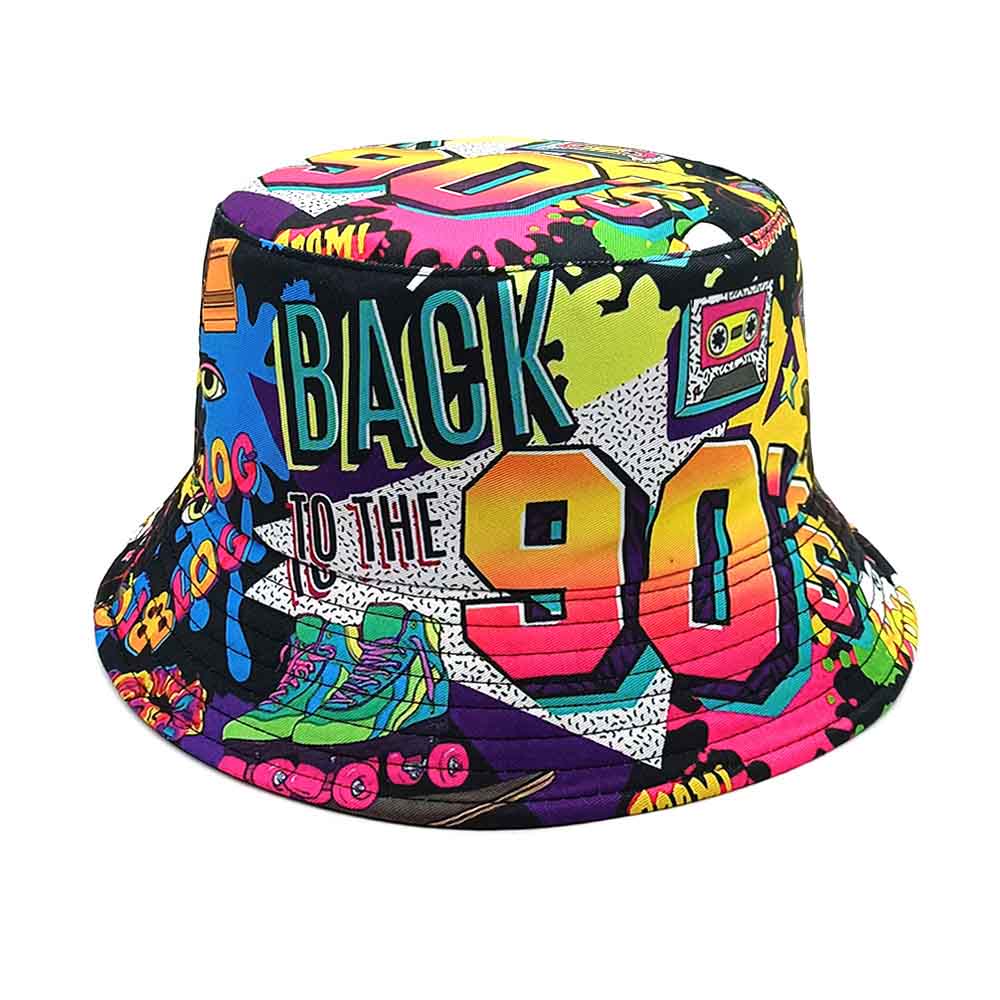 Retro 80 90s vintage Bucket Ha - Packable Hat Nylon ulasan dan harga