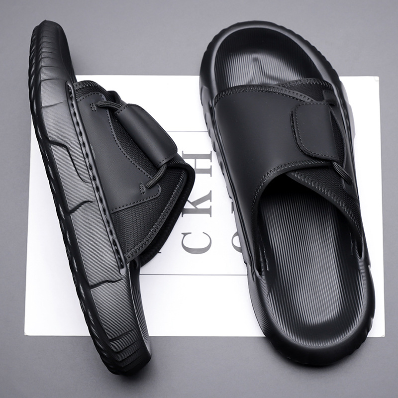 2026 Summer New Slippers for M - Flip Flop Leather Men ulasan dan harga