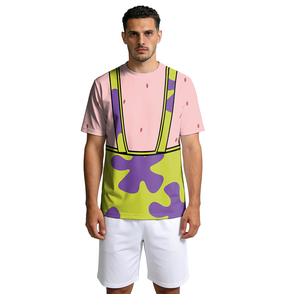 Sponge & Patrick Star Cosplay  - Tee Graphic Print ulasan dan harga